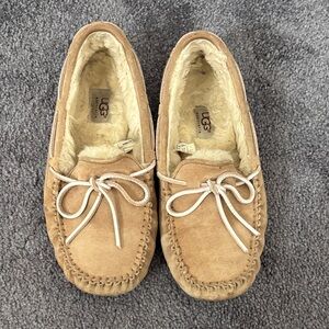 UGG Tan Moccasins with Cream Lining